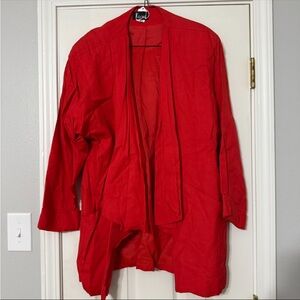 Red Kimono Style Jacket